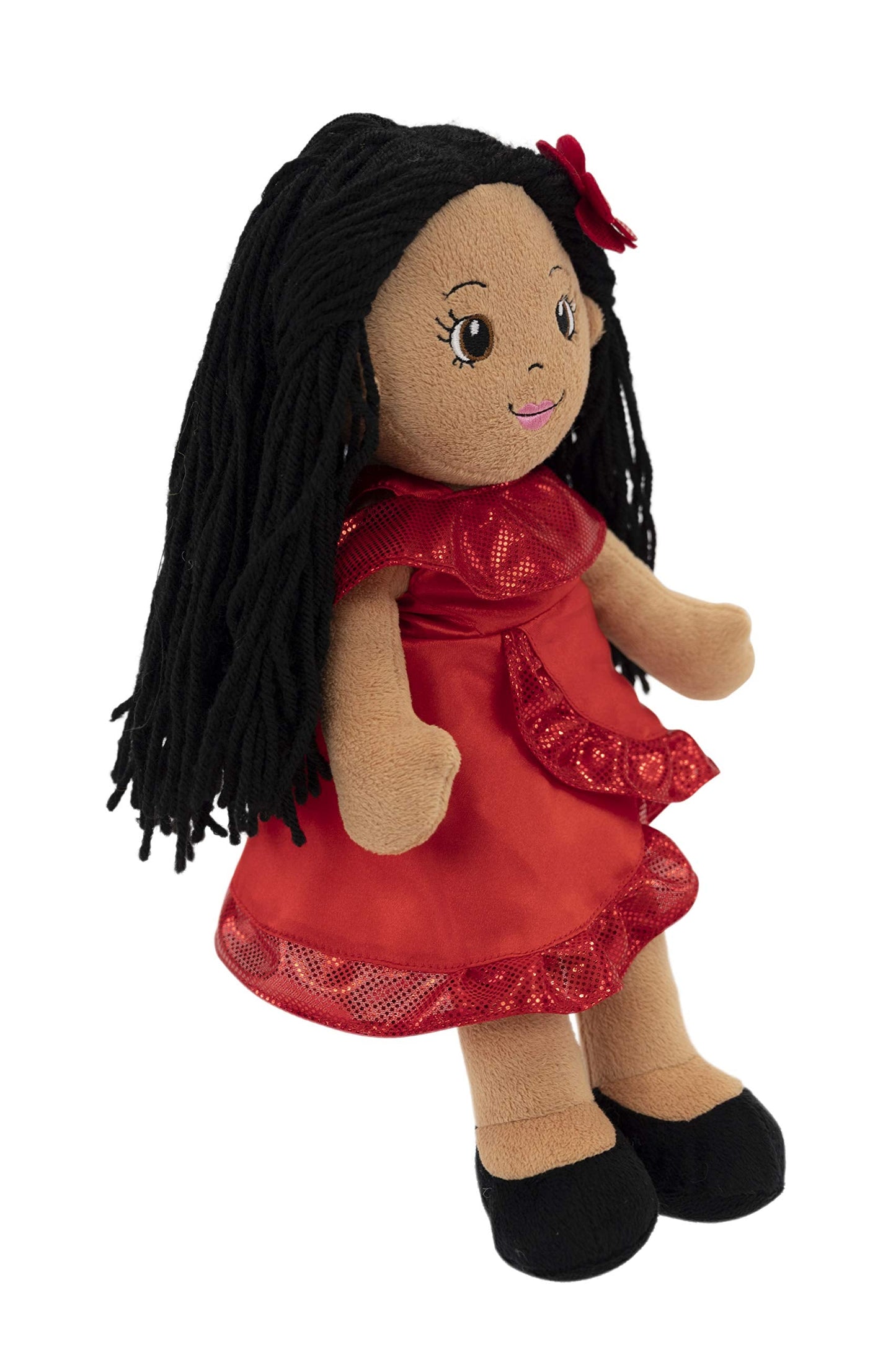 Playtime by Eimmie 14" Soft Baby Doll for Girls (Julie) - Plush Rag Doll for Toddlers & Infants, Washable Stuffed Toy with Sensory Fabric Body - Great for Baby Showers, Birthdays & Special Occasions