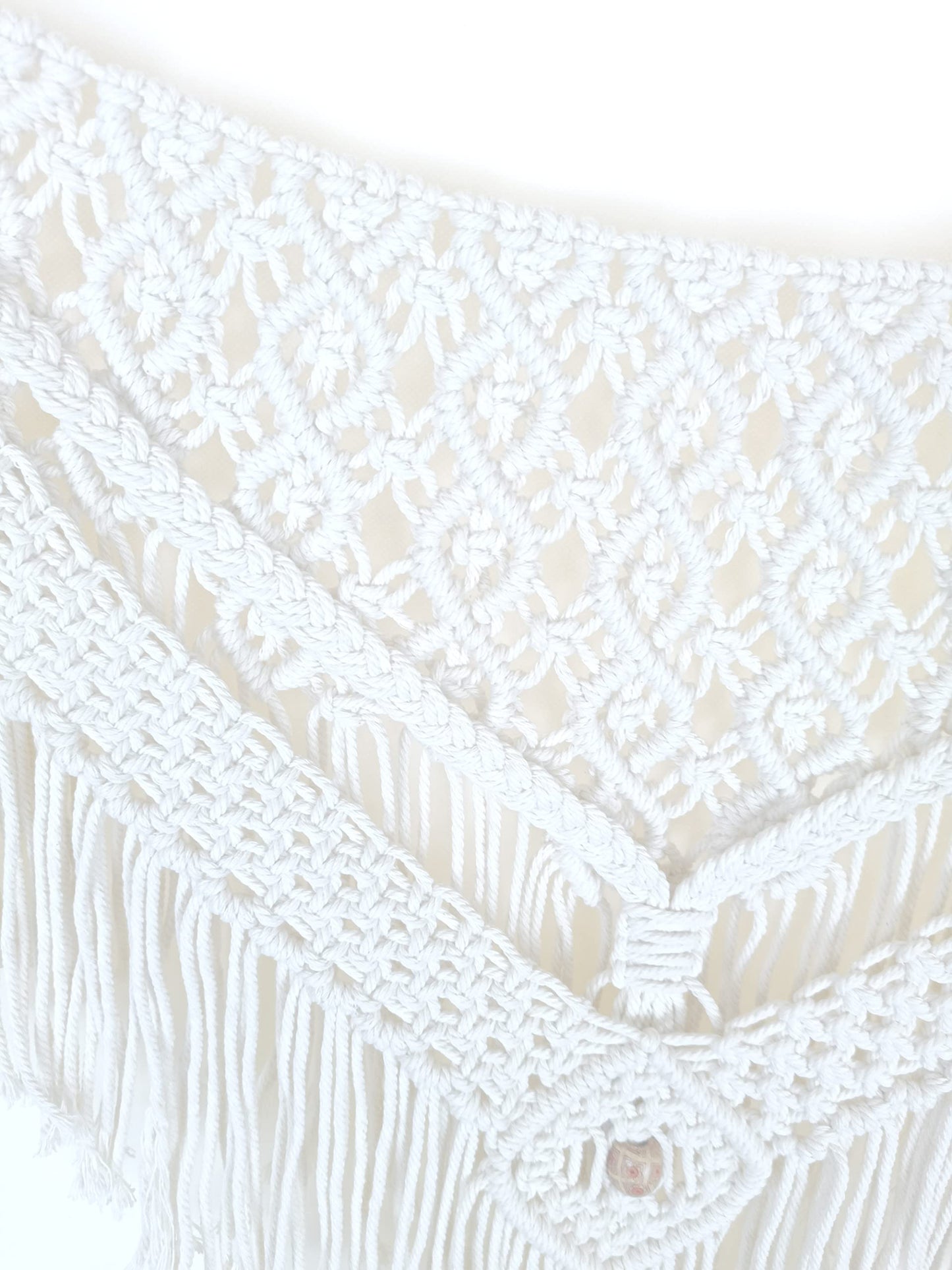 kiido Large Macrame Wall Hanging Boho Tapestry Curtain Fringe Woven Bohemian Wall Decor Home Decoration for Apartment Bedroom Living Room Gallery Baby Nursery-Blossom 35.4" W X 26" H