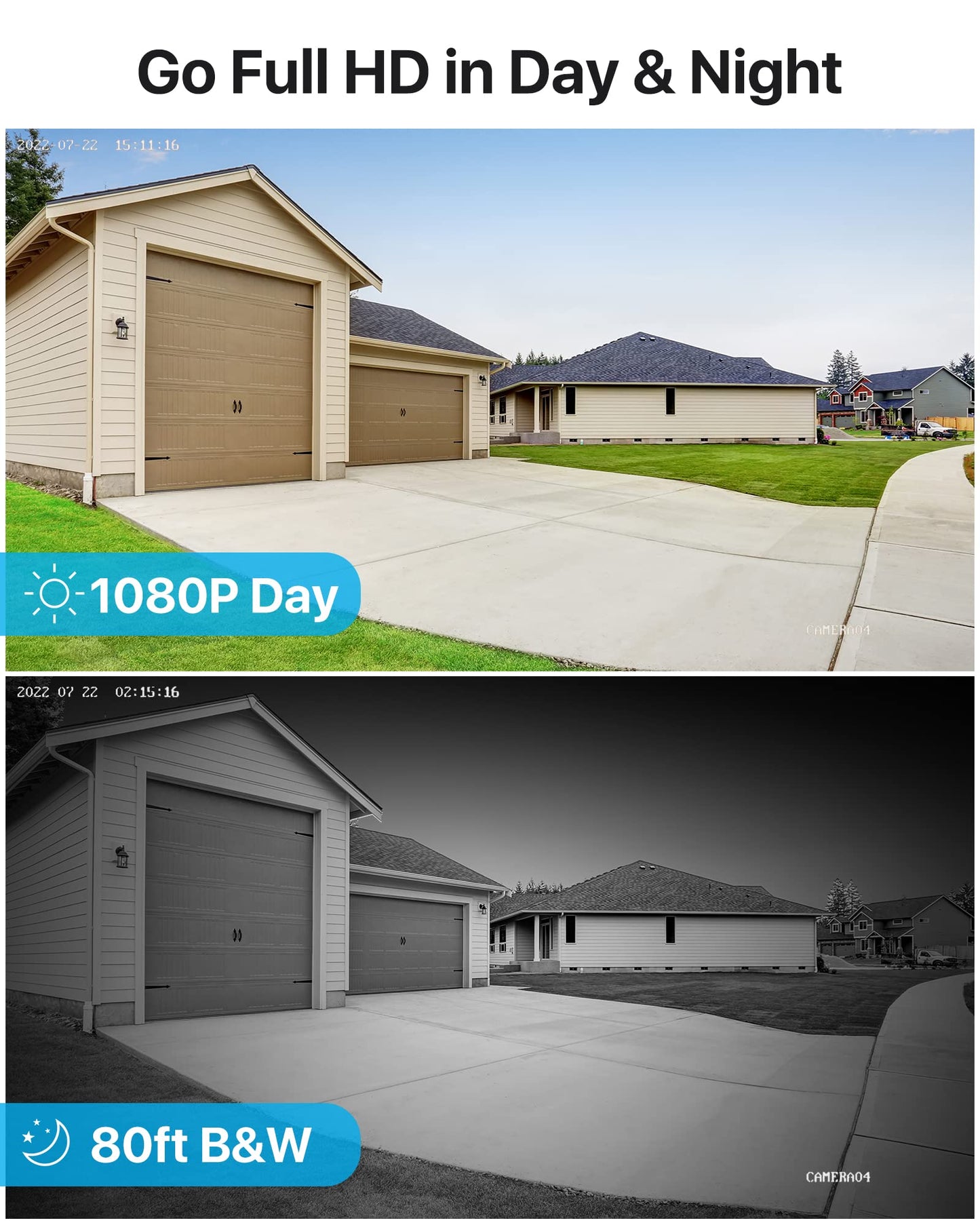 ZOSI 3K 5MP Lite H.265+ Home Security Camera System, 8 Channel Surveillance DVR with AI Human Vehicle Detection and 4 x 1080p Weatherproof CCTV Dome Camera Outdoor Indoor, 80ft Night Vision, 1TB HDD