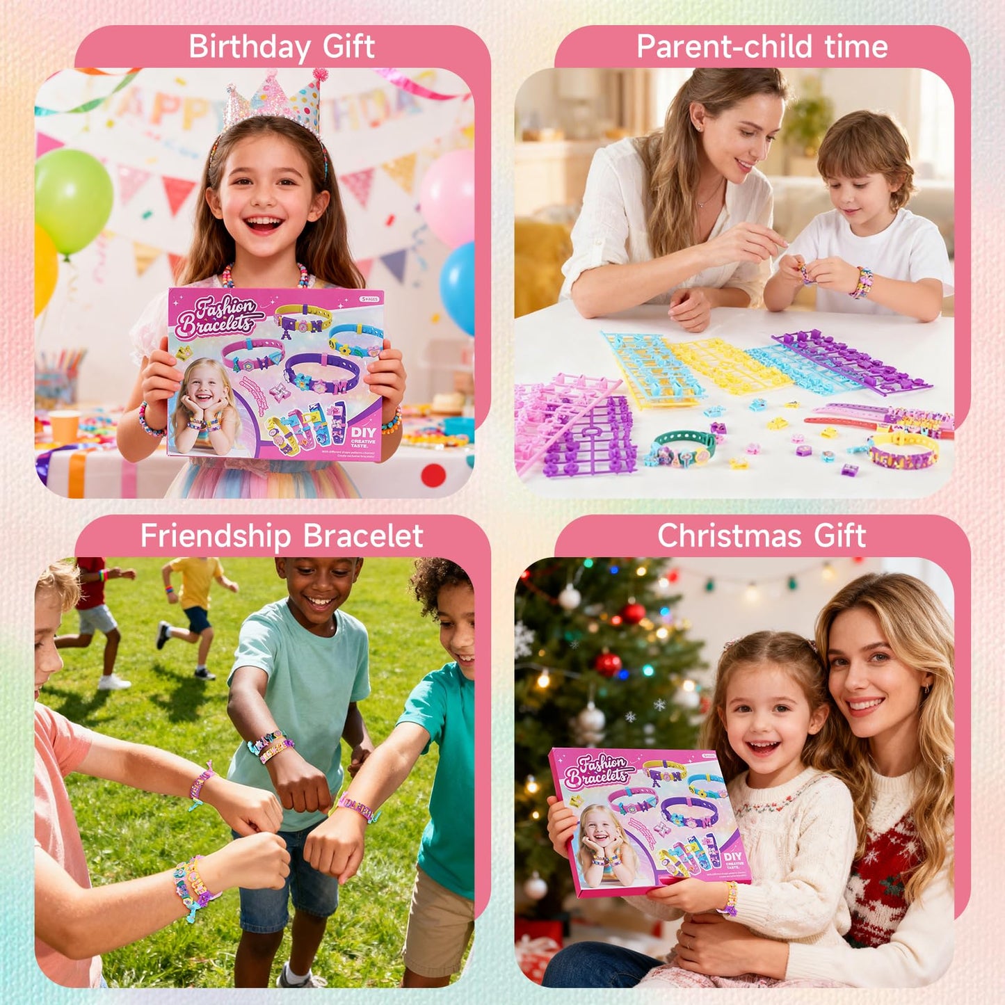 Art & Craft Kits Friendship Bracelet Making Kit 12 Sets - DIY for Girls and boys Ages 5 6 7 8-12, Creative Arts Crafts Christmas & Birthday Present Party Gifts