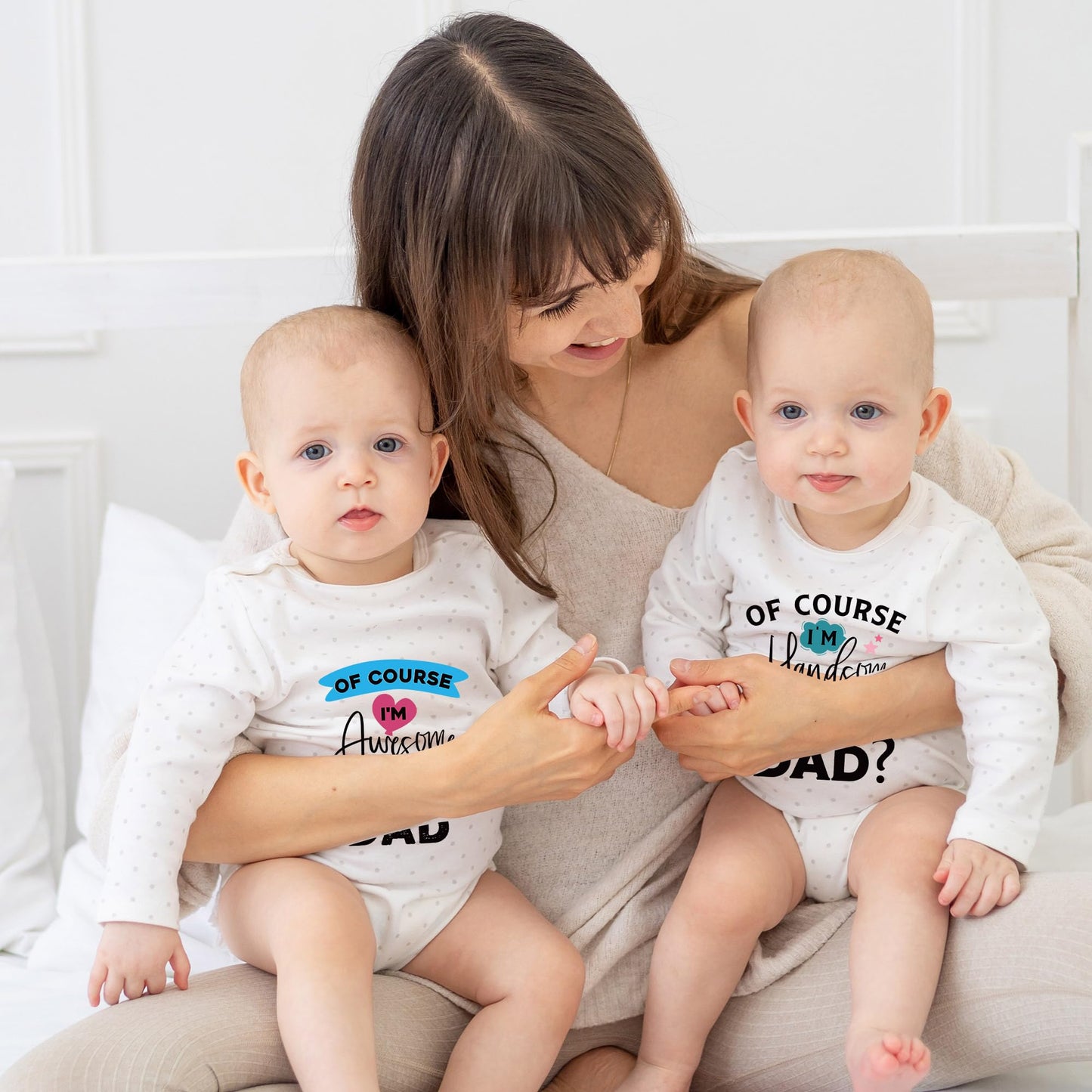 Funny Baby Iron on Transfers, 20 PCS Onesie Decorating Kit Baby Shower, Fun Heat Transfer Stickers, Iron on Decals for T Shirts Hoodie Bibs Bodysuit Clothing DIY Crafts