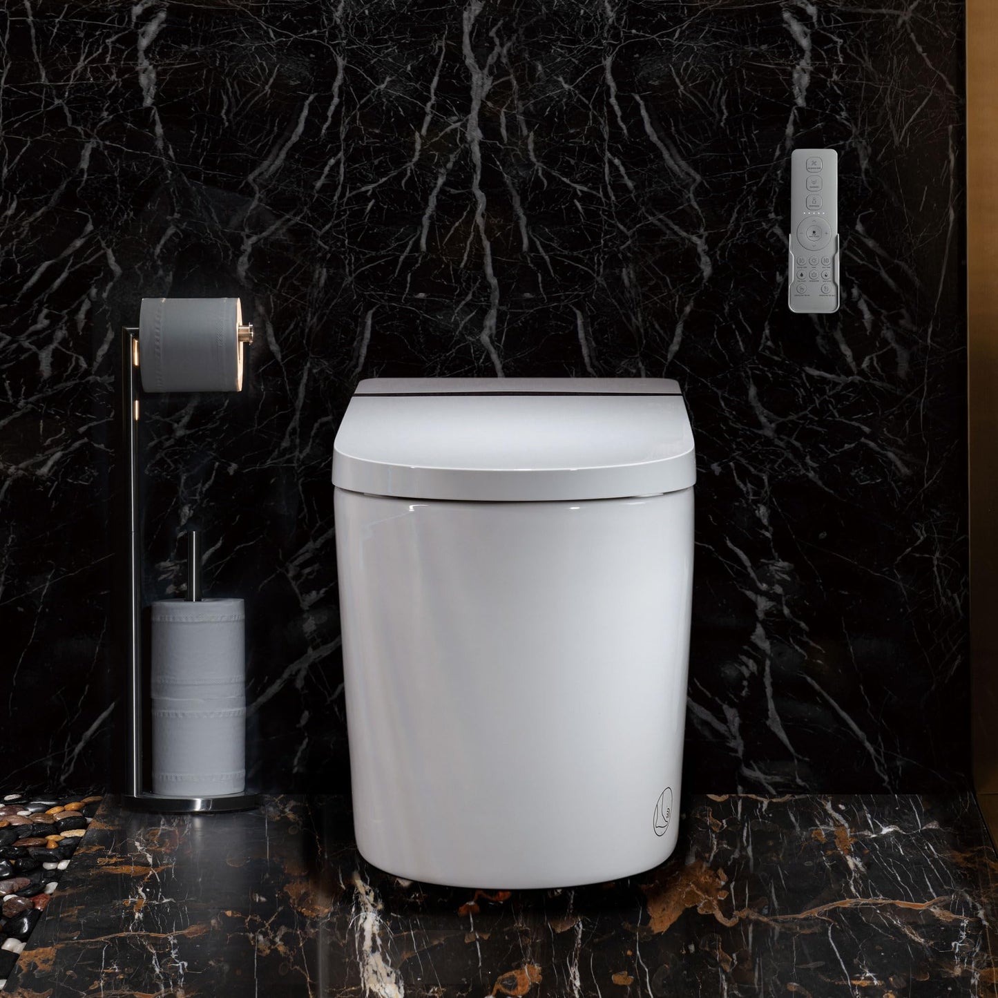 WOODBRIDGE Smart Toilet,Auto Open & Close,Foot Sensor Operation,Auto Flush,Heated Seat,Tankless One Piece Elongated Toilet,T-0099