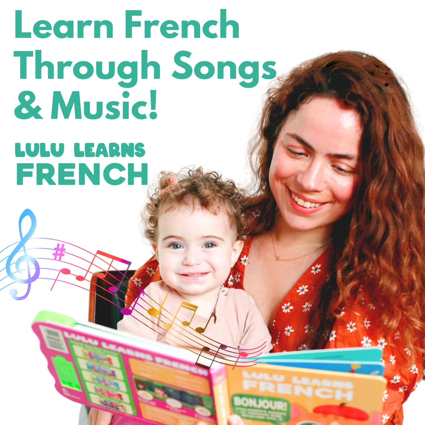 Lulu Learns French Bundle Deal — Interactive Sound Board Book for Toddlers 1-3, Bilingual English & French Songs & Music, Talking Musical Learning Toy and Gift for Babies & Kids