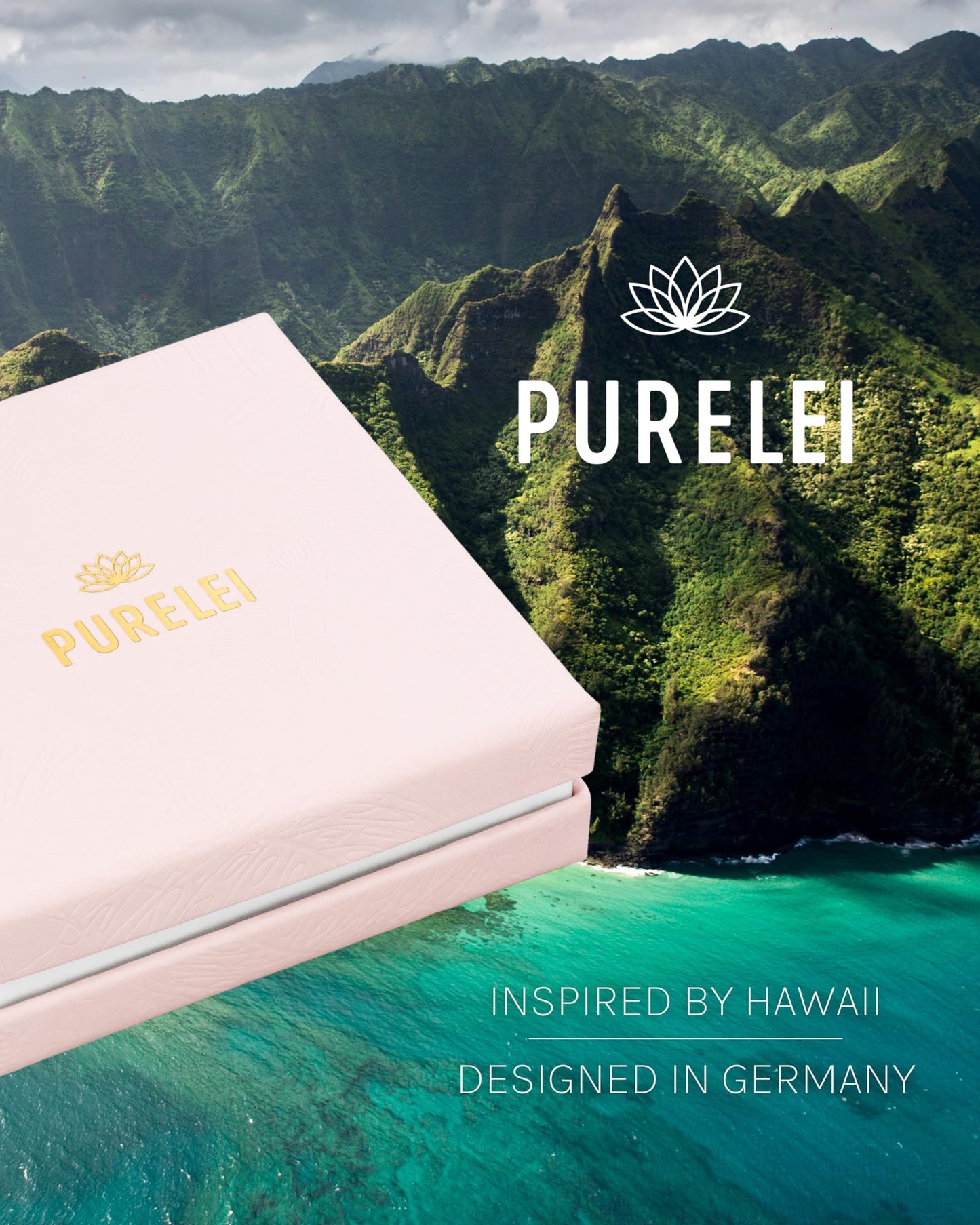 Purelei® Sun Necklace: Waterproof & Adjustable, Chain with sun pendant, 20 to 22 inch adjustable length, 18K Gold plated stainless steel - rosegold