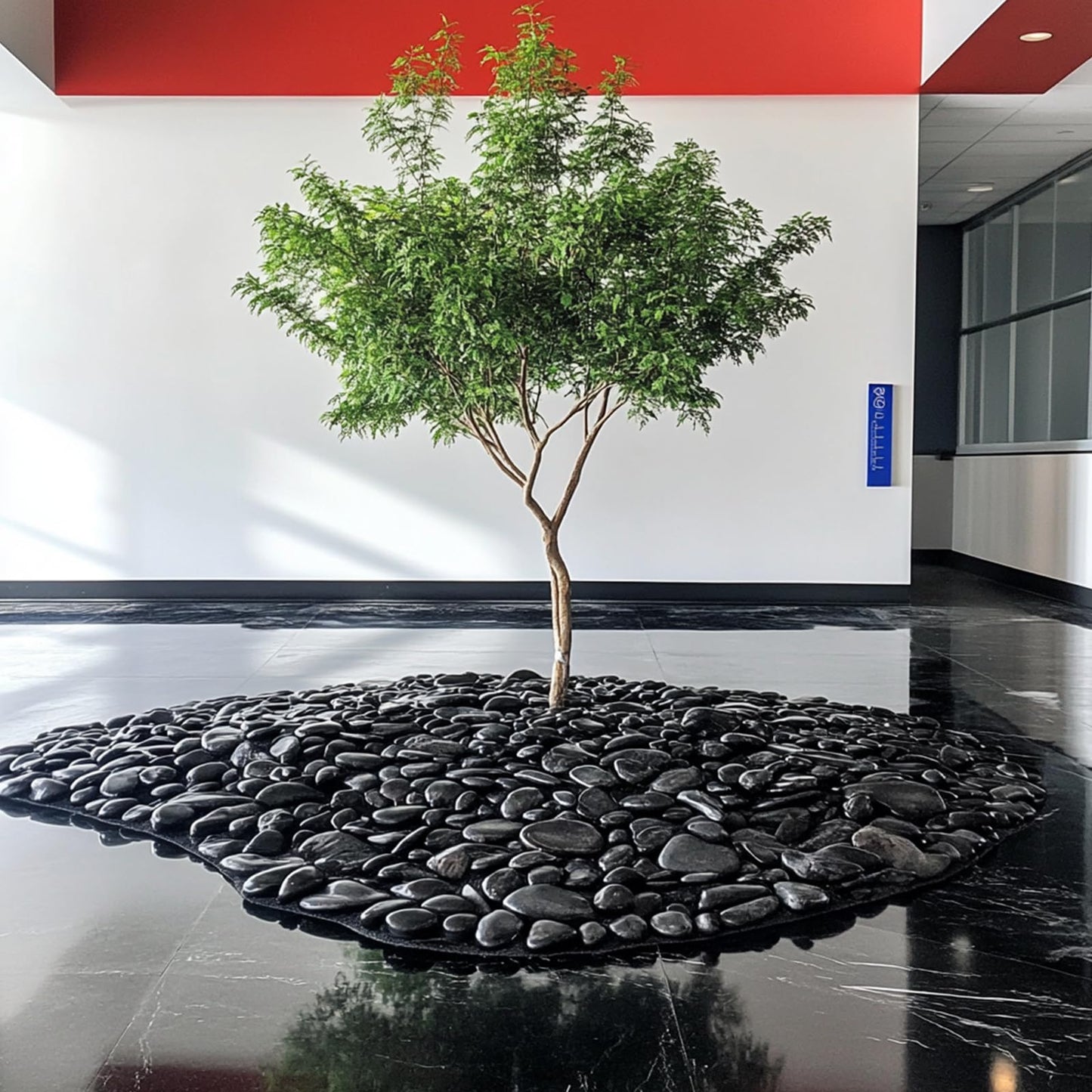 LOOIOOJ 40 lbs Black River Rocks - Large Polished Black Pebbles for Plants & Garden Decorative Stones,2-3" Polished Pebbles for Landscaping, Fish Tanks, Flower Pots, Water Fountains