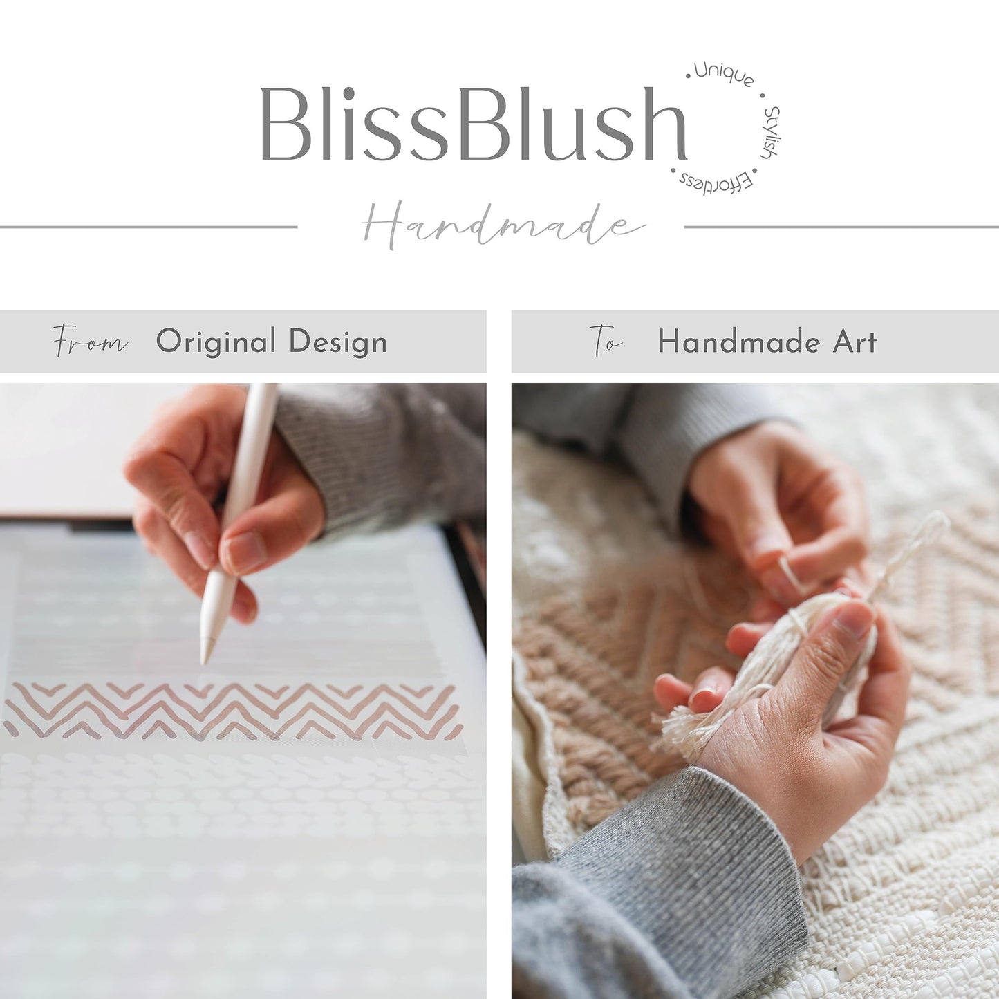 BlissBlush Pure White Decorative Throw Pillow Cover 20X20, Boho Accent Pillow for Couch, Square Modern Farmhouse Pillowcase for Living Room Couch Sofa Cushion Home Décor (Pack of 1)