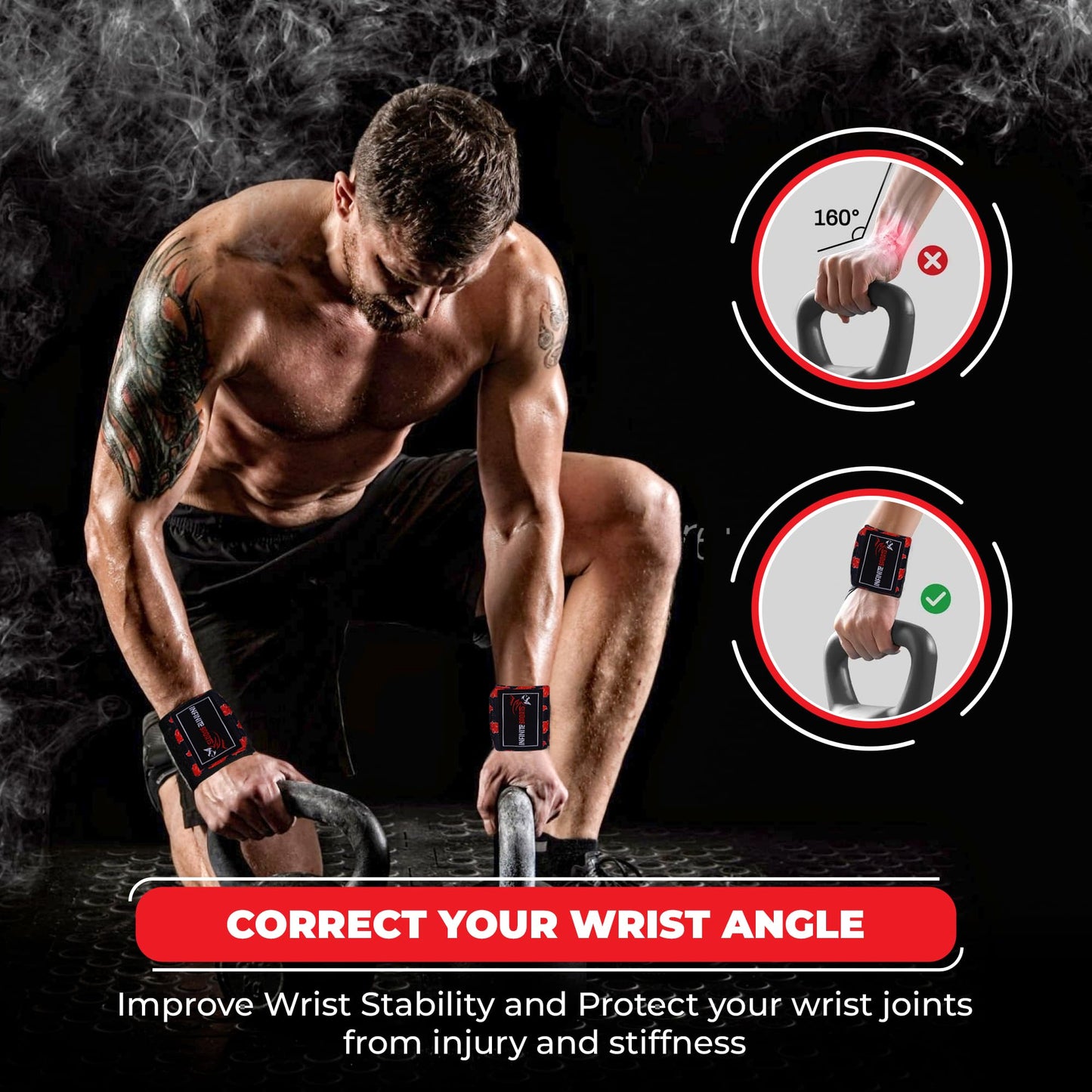Weight Lifting Wrist Straps with Neoprene Padding β Heavy Duty Deadlift Straps for Weightlifting, Powerlifting Gym Training (Red Cloud, Standard)