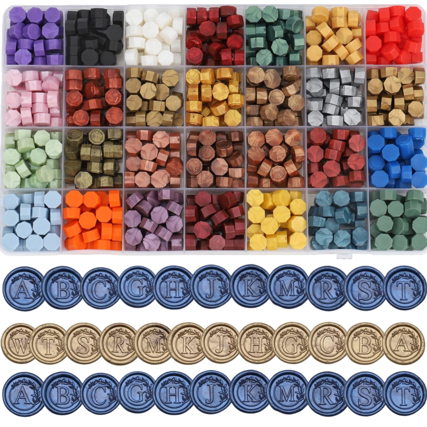 732 Pcs Sealing Wax Stamp Kit with Electric Wax Seal Warmer, Initial Alphabet R Seal Stamp, Waxseal Beads, Spoon, Letter Sealingwax Stamp Kit (R)
