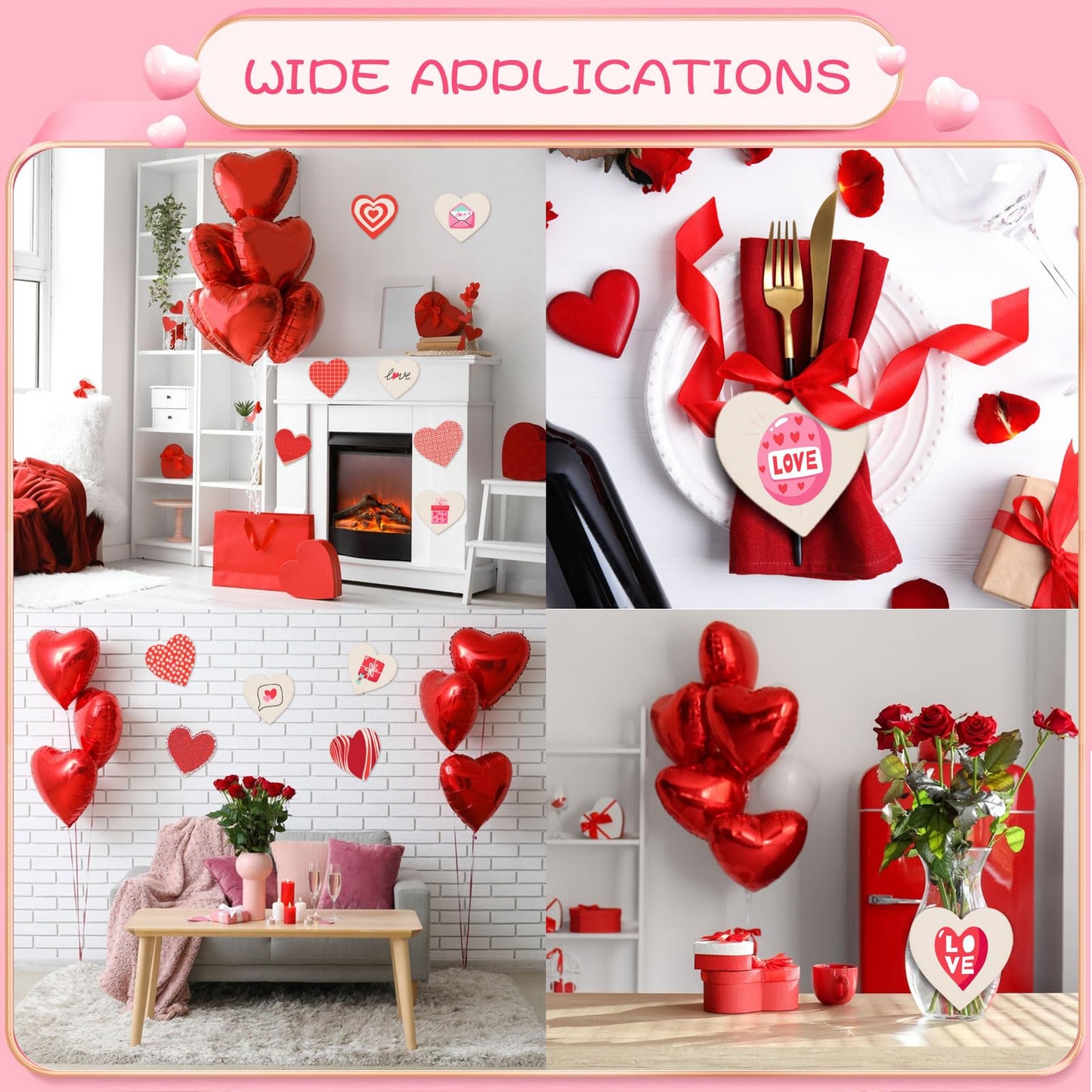 72 Pcs Unfinished Wooden Hearts for Crafts Wood Heart Cutouts Blank Wood Heart Slices Natural Unfinished Wooden Heart Pieces for DIY Crafts Valentine Wedding Party Embellishment,3.94x3.94 Inch