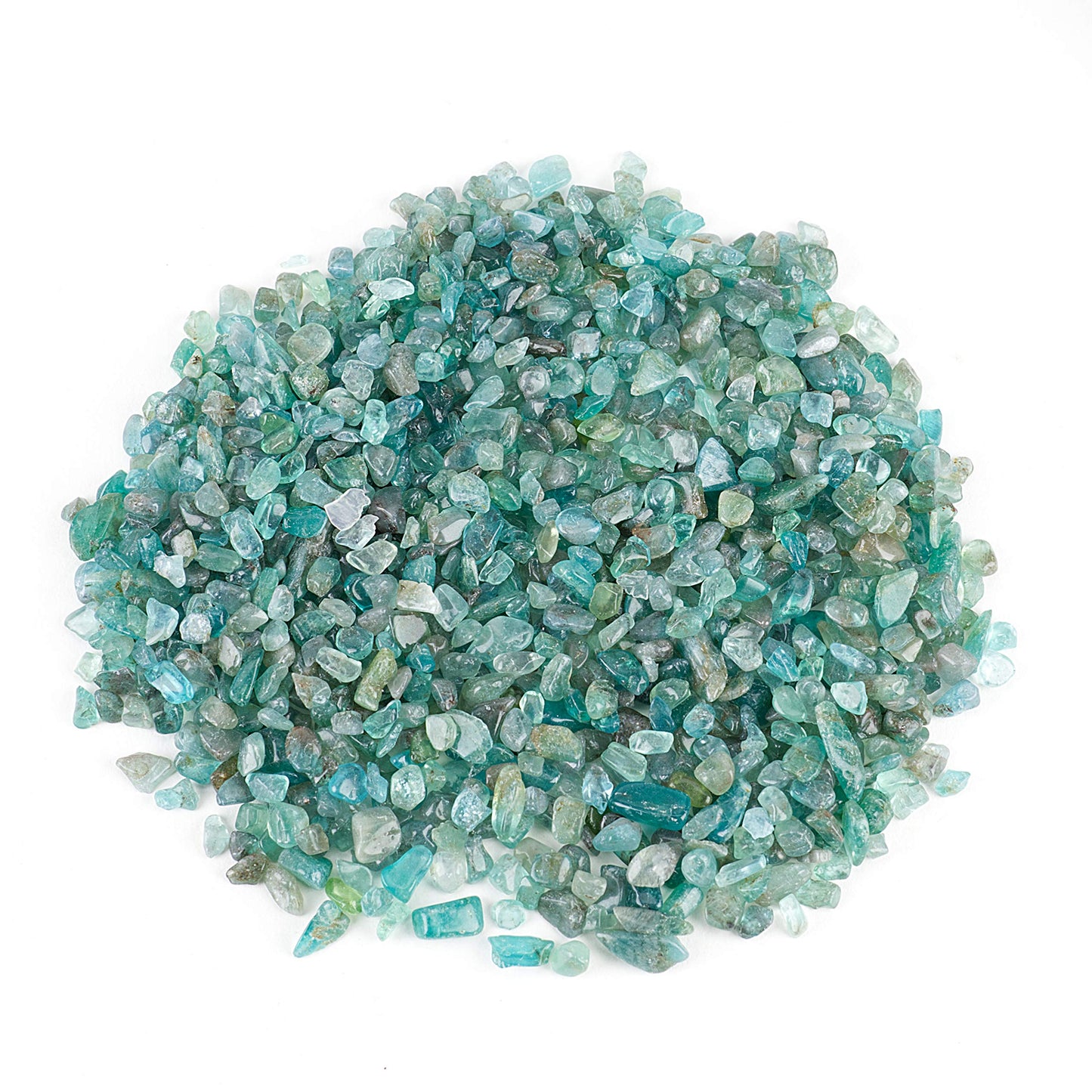 Cherry Tree Collection 1/2 Pound Polished Tumbled Gemstone Chips, Pebbles, Crystal Chips Bulk for Jewelry Making, Healing, Plants, Succulents, Aquariums, Decoration, Chakra (Apatite)