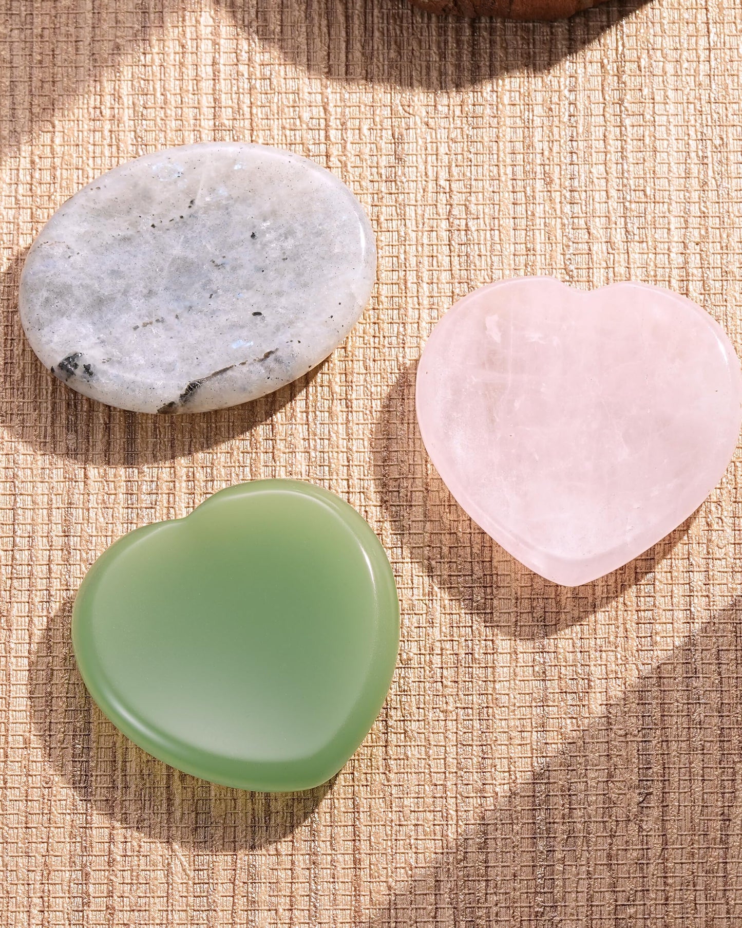 QianCannaor Crystals and Healing Stones Set for Anxiety, Relaxation Spiritual Crystals Gift for Meditation, Manifestation, Zen, Reiki, Fengshui (Keep Calm, You are Loved!)