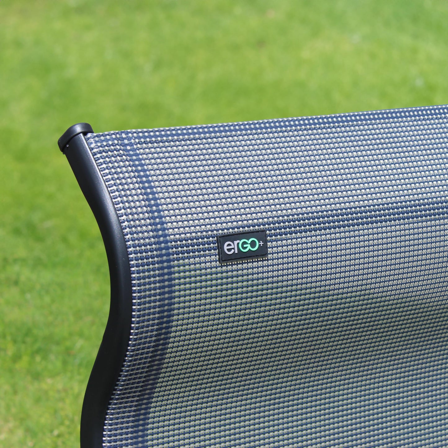 Caravan Sports Ergo+ - Adjustable Outdoor Patio Camping Lounge with Footrest & Headrest, Steel Frame Weather-Resistant Fabric – Folding Outdoor Chair