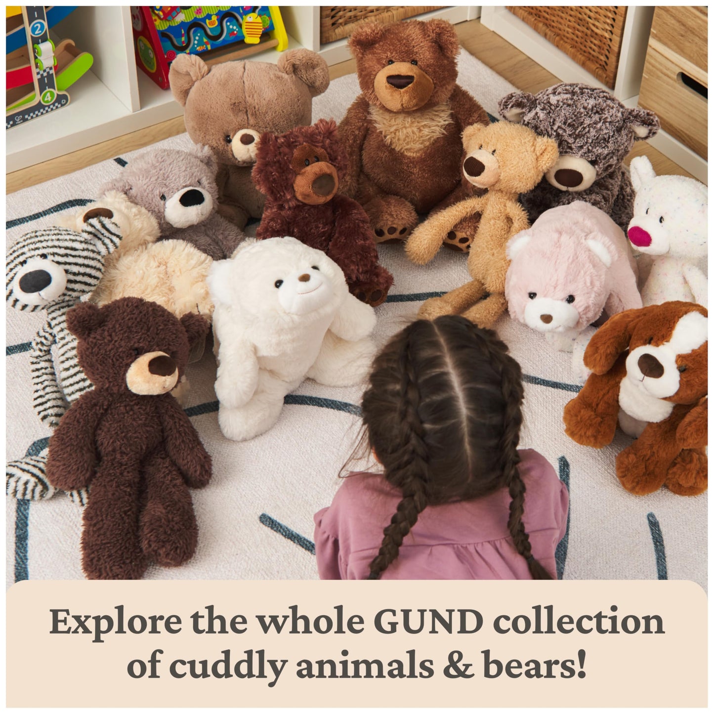 GUND Original Snuffles Teddy Bear, Premium Stuffed Animal for Ages 1 and Up, Gray, 10”