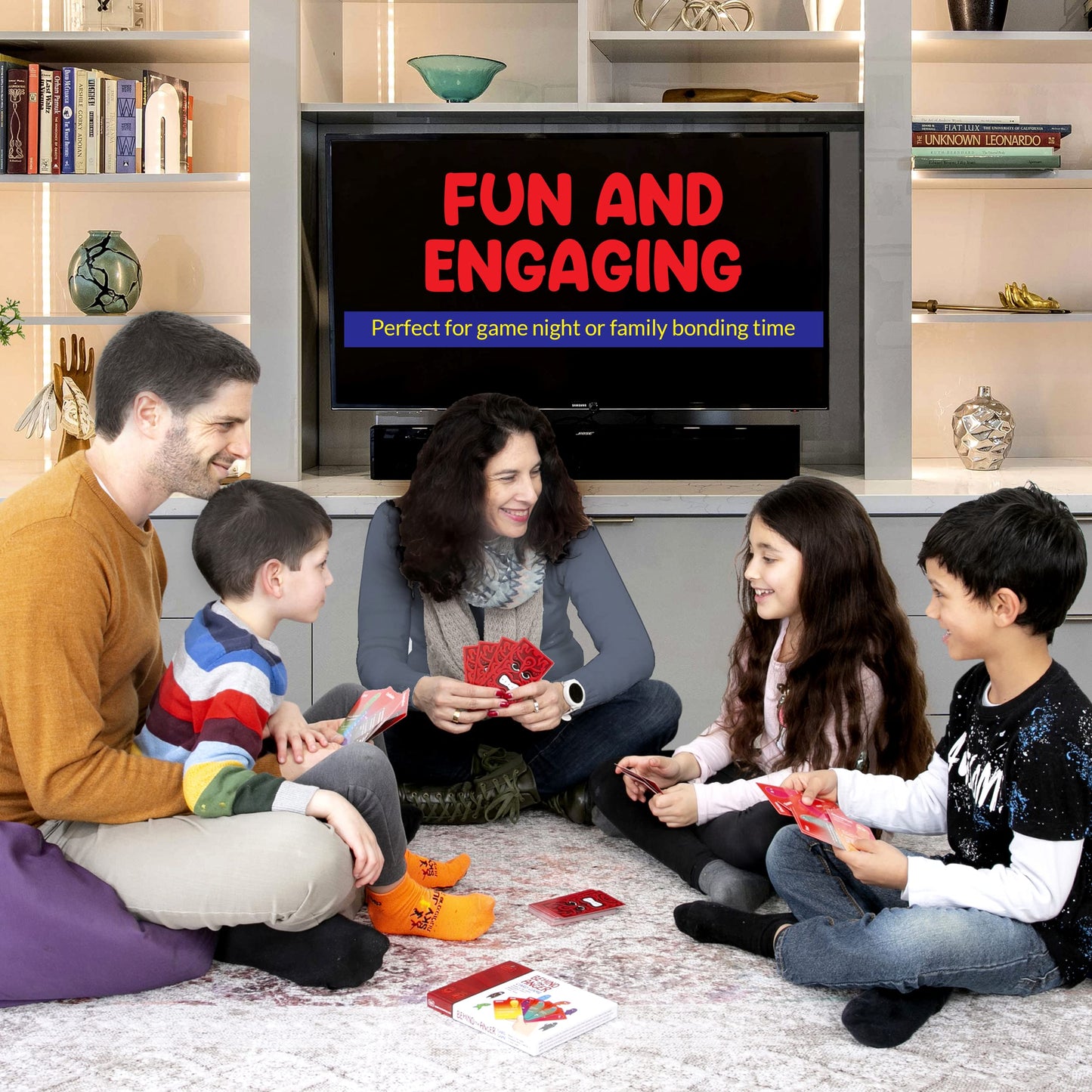 Behind The Anger Card Game | Family Therapy Games for Teens & Kids 6+ | Anger Management for Teens | CBT Games for Counseling Emotional Regulation and Impulse Control | A Simple Go Fish Card Game