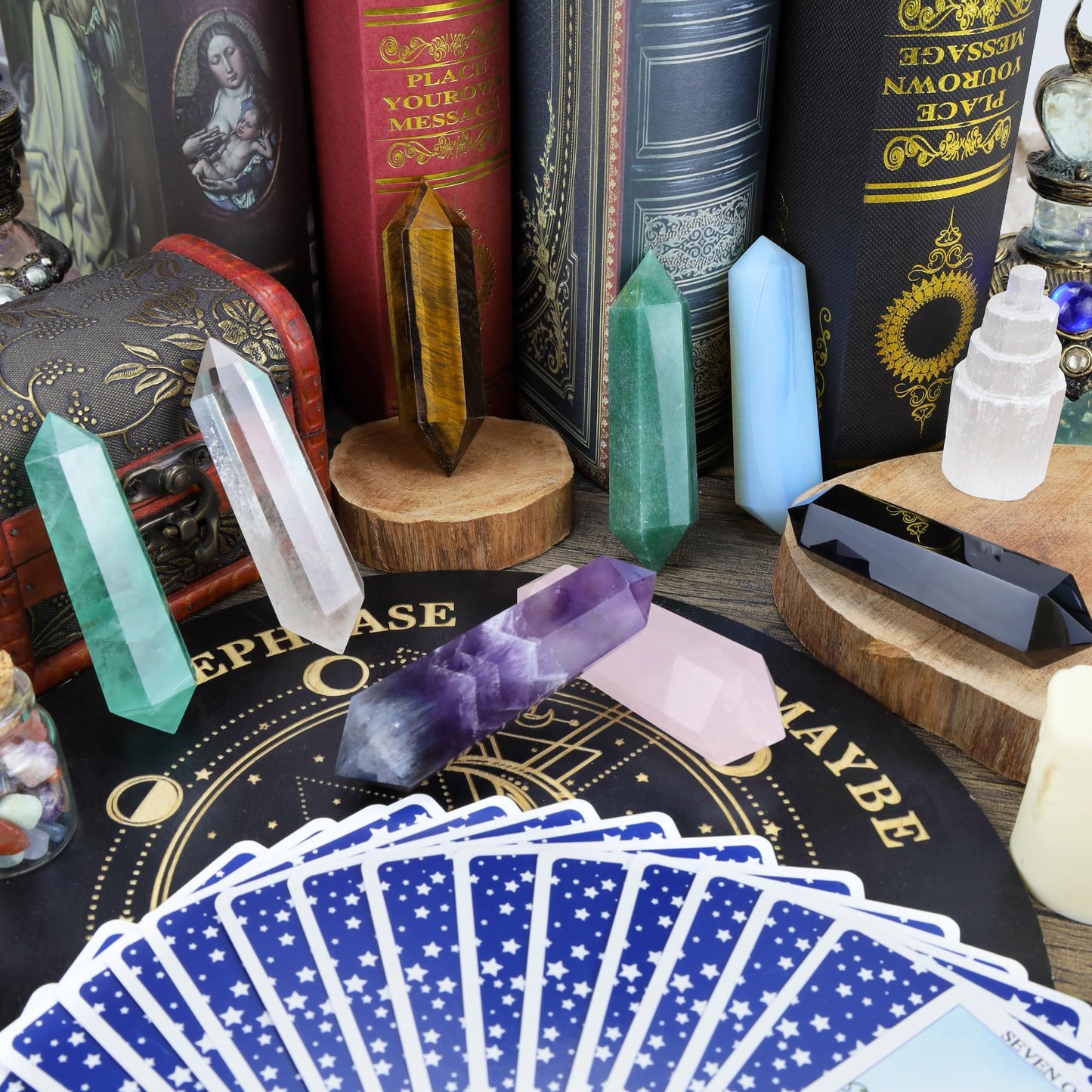 YATOJUZI 3.5" Clear Quartz Crystals Wand Natural Crystals and Healing Stones Large Clear Quartz Crystal Hexagonal Points Crystal Gifts for Women Meditation Divination Reiki Energy 1PCS