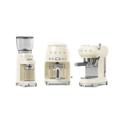 Smeg 50's Retro Drip Coffee Maker with Extra Glass Carafe (Cream)