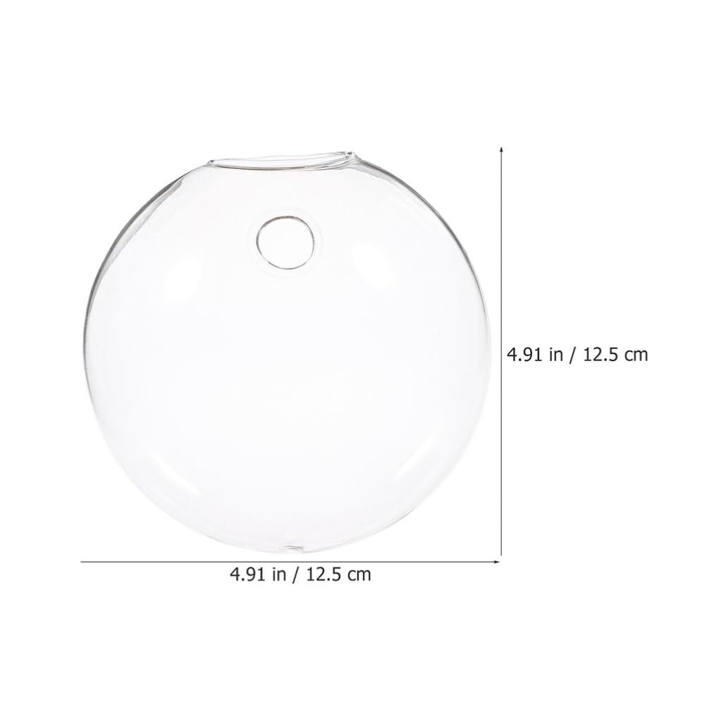 Luxshiny 4pcs Wall Mounted Hydroponic Glass for Indoor Plant Decor Hanging Terrarium for Home Office and Garden -Saving Design for Easy Plant Propagation