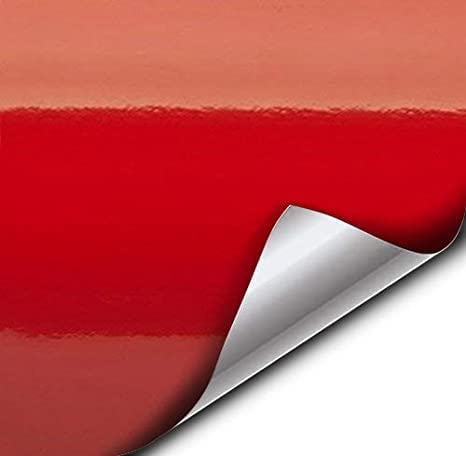 VViViD Red Gloss Car Wrap Vinyl Roll with Air Release Adhesive 3mil (25ft x 5ft)