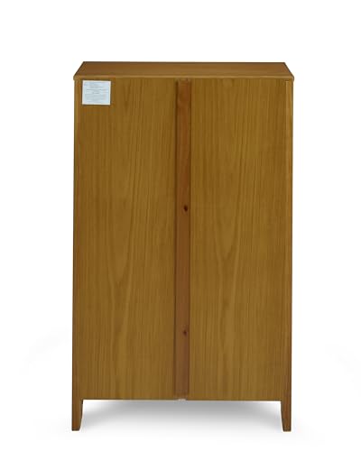 Shaker Style 4 Shelf Bookcase / Solid Wood / 48" High / Adjustable Shelving / Closed Back / Display Bookshelf for Living Room, Bedroom, Home and Office, Cherry