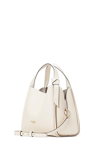 kate spade new york Knott Pebbled Leather Medium Crossbody Tote, Milk Glass