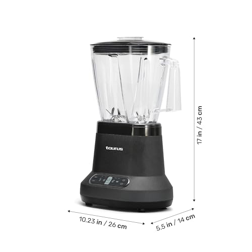 High-Performance Countertop Blender – 1500W Professional Power, 8 Presets, 64oz Tritan Jar, Self-Cleaning, Smoothie & Hot Soup Maker for Home & Kitchen, Blaze by Taurus