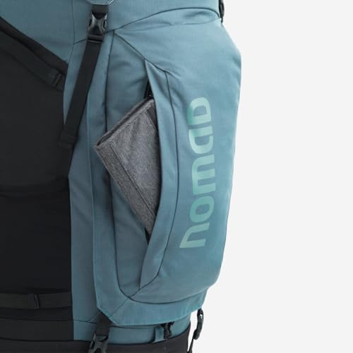 NOMAD Batura Backpack - Premium 70L Pack with Rain Cover Included | Lightweight Rucksack for Traveling, Hiking, Camping, Outdoor Sports (Steel Blue)