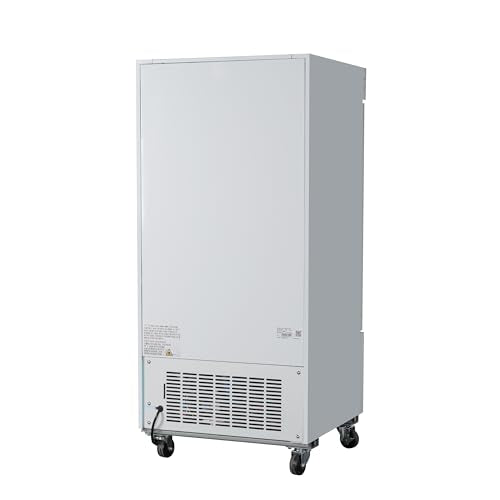 KoolMore 26 in. Commercial One Glass Door Display Upright Freezer Merchandiser in White 9 Cu. Ft. (MDF-1GD-9C-WH)