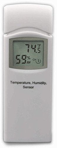 Ambient Weather WS-3000-X8 Thermo-Hygrometer Wireless Monitor w/ 8 Remote Sensors - Logging, Graphing, Alarming, Radio Controlled Clock