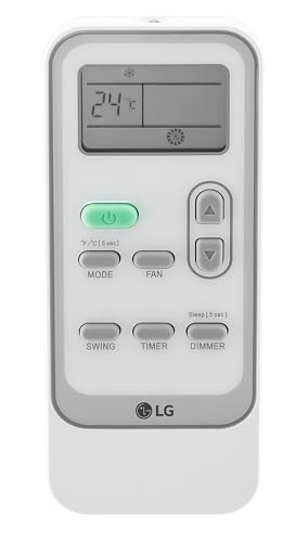 LG 7000 BTU (DOE) / (10500 ASHRAE) Portable Air Conditioners Cools 300 Sqft Easy Install & Remote Control LCD Display Eco-friendly Small Room Air Conditioner AC Unit Cool Home White LP0723WSR