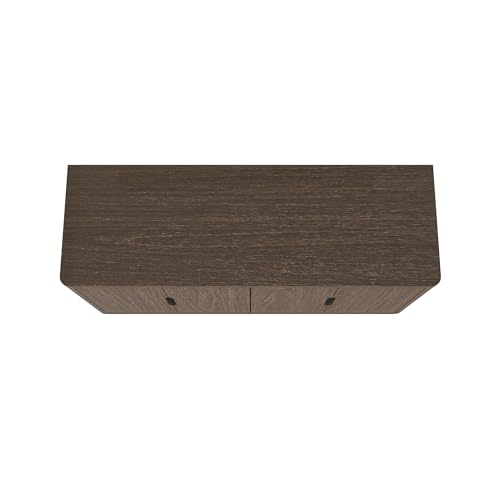 Manhattan Comfort Rivington Modern Sideboard Buffet Cabinet with Storage – 60" Media Console Table with Doors and 4 Adjustable Shelves for Dining Room, Living Room, or Entryway, Walnut