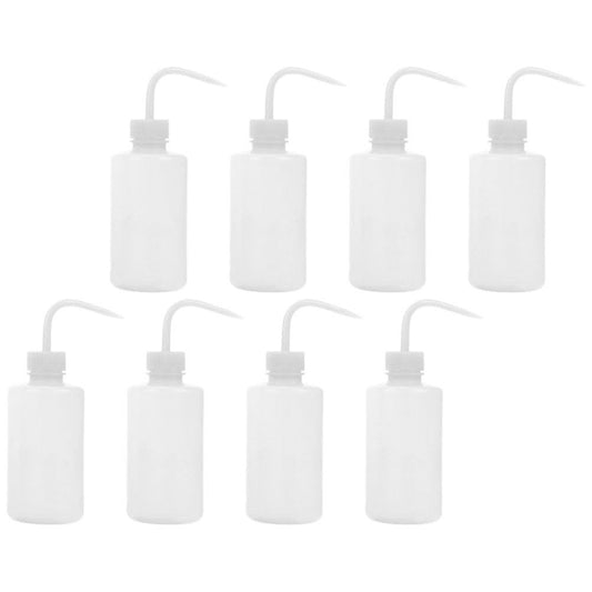 Homoyoyo 8Pack Squeeze Bottles for Liquids, Squirt Bottles for Liquids 80Z Plastic Wash Narrow Tip with Scale, Precision Watering for Indoor Plants Watering and Gardening, Lab Tattoo Cleaning