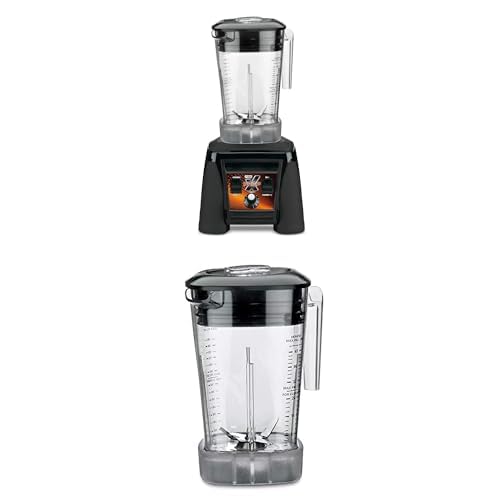 Bundle of Waring Commercial MX1200XTXP 3.5 HP Blender with Variable Speed Dial Controls and 48 oz. BPA Free Copolyester Container, Extra 48 oz Polycarbonate Blender Container
