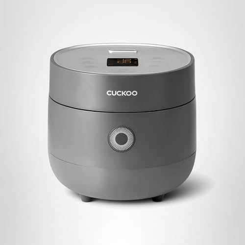 CUCKOO Micom Rice Cooker 6-Cup Uncooked / 12-Cup Cooked with Nonstick Inner Pot, Versatile Rice Maker with 9 Menu Options, Fuzzy Logic Technology, Auto Clean, Quick Rice Mode, Gray (CR-0675FG)