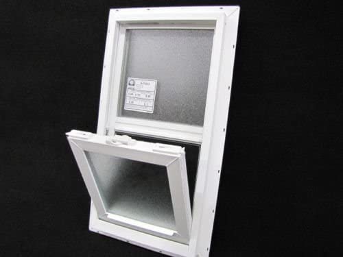 Mobile Home Window OBSCURED Glass 14X27 Insulated Vinyl Thermopane Lower Tilt Sash Screen Included