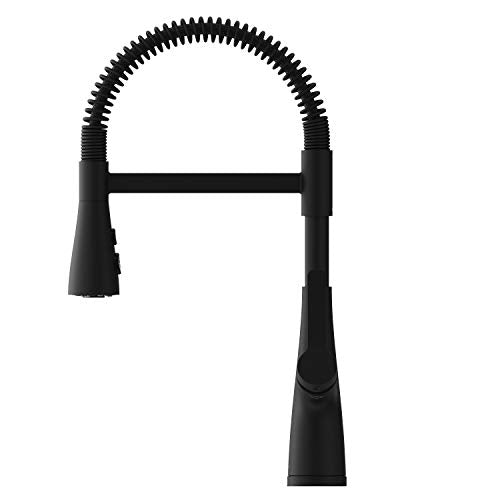 Pfister Neera Commercial Culinary Kitchen Faucet with Pull Down Sprayer, Single Handle, High Arc, Matte Black Finish, LG529NECB