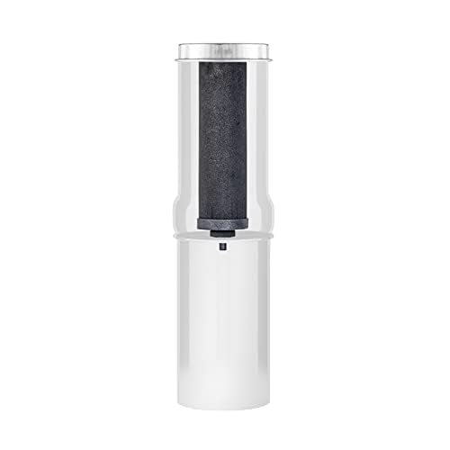 Go Water Filter Kit with 1 Qt. Berkey Gravity Fed Water Filter System, Sport Bottle and Black Primer