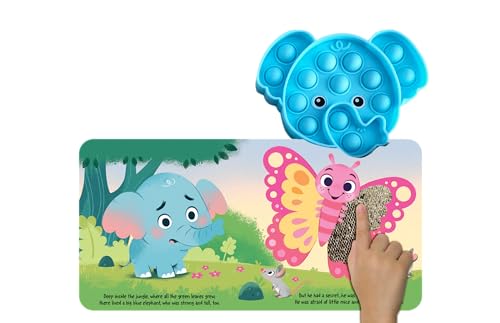 Fidgimals Little Elephant Animal Baby Book | Educational Children's Books, Sensory Board Book with Pop It Fidget Toys, Perfect Sensory Toys for ... Books with Sensory Fidget Popper Animals)
