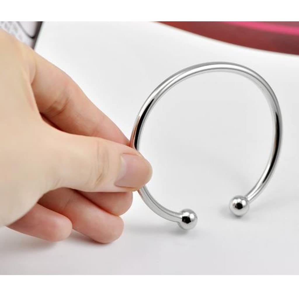 Sterling Silver Bangle Bracelets for Women, Mothers Day Gifts for Mom, Handmade Cuff Bracelet Jewelry, Mom Gifts, Christmas Gifts, Birthday Gifts for Women (Cuff-2)