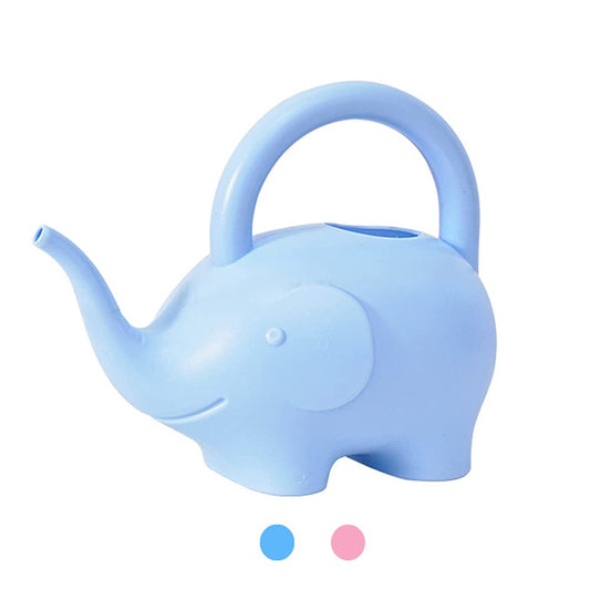 LOYUYU 0.4 Gallon Plastic Watering Can Small Lightweight Cute Indoor Outdoor Garden Plants, Adult Elephant Watering Can STYLE1: Blue
