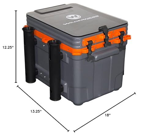 Wilderness Systems Kayak Crate - 4 Rod Holders - Kayak and Boat Tackle Storage - Fits Anglet Boats