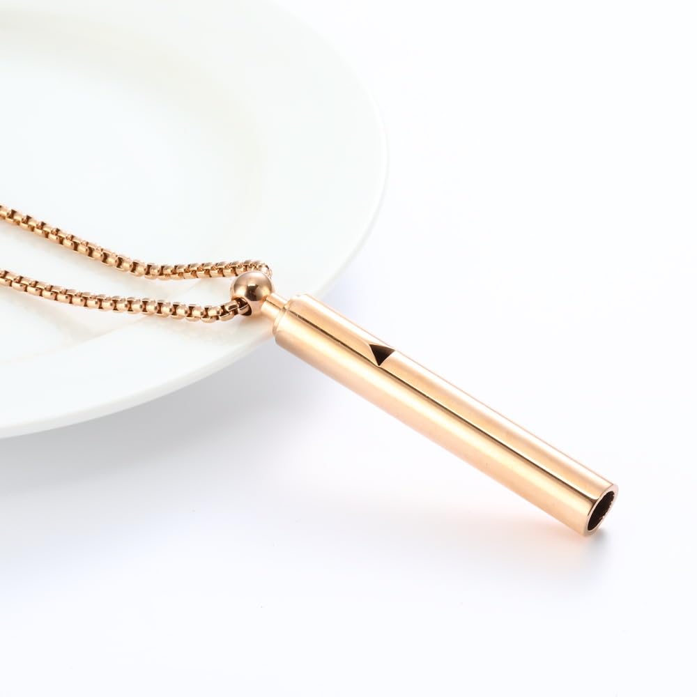 AD ADASTONE Breathing Necklace for Anxiety Relief Breathlink Anti Smoking Necklace Stop Smoking Aids Quit Vaping Tools for Smoking Cessation Fum Vaporless Inhaler for Natural Calm Stress Relief