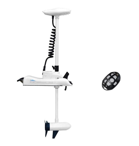 AQUOS Haswing CaymanB Bow Mount Electric Trolling Motor with Wireless Remote- 55 Lb. Thrust, 54in. Shaft, Saltwater & Freshwater