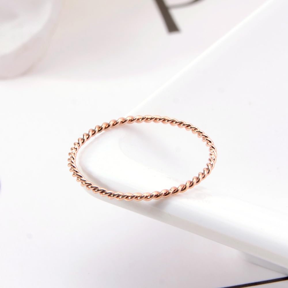 LIU JUN Copper Tensor Ring For Women, Pure Copper Tensor Solid Twisted Handmade Health Rings Set For Women Men Fashion Energy Jewelry Gifts (pure copper, 10)