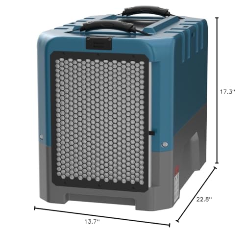 ALORAIR App Control Commercial Dehumidifier With Pump Industrial Dehumidifiers with Drain Hose, for Water Damage Restore, Flood Repair, Large Space, Job Sites (Blue)