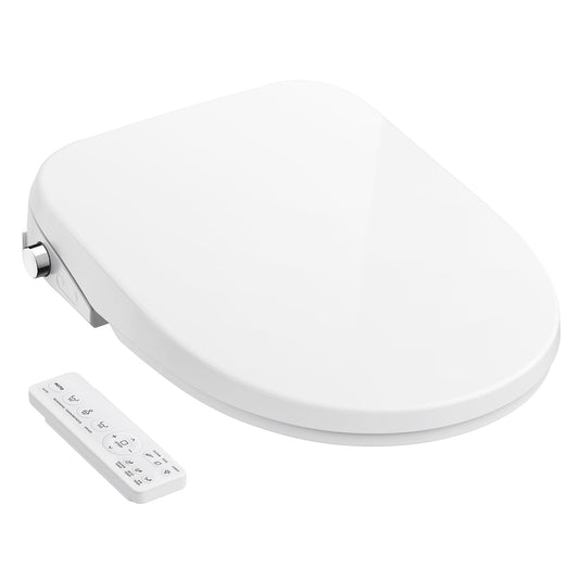 GAICOM Bidet Toilet Seat Elongated, Electric Smart Heated Toilet Seat with Instant Warm Water & Dryer, Multiple Cleaning Modes, Remote Control, Self-Clean Nozzle, Soft Closed Toilet Lid, Night Light