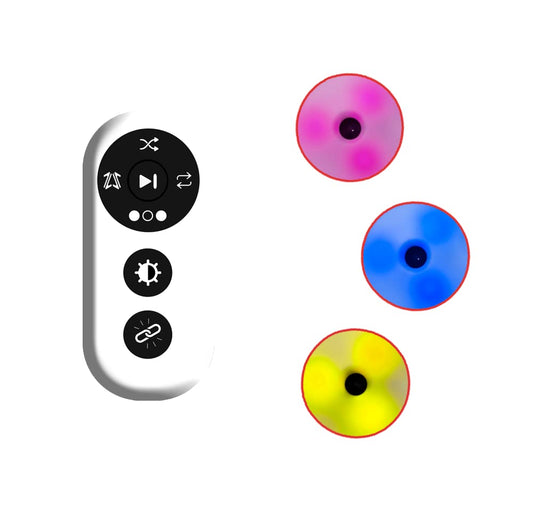 QUELINGSPORT Response Agility Training Light, Children's Physical Fitness Training, Remote Control to Control Light Operation red 3 Lights+Remote Control