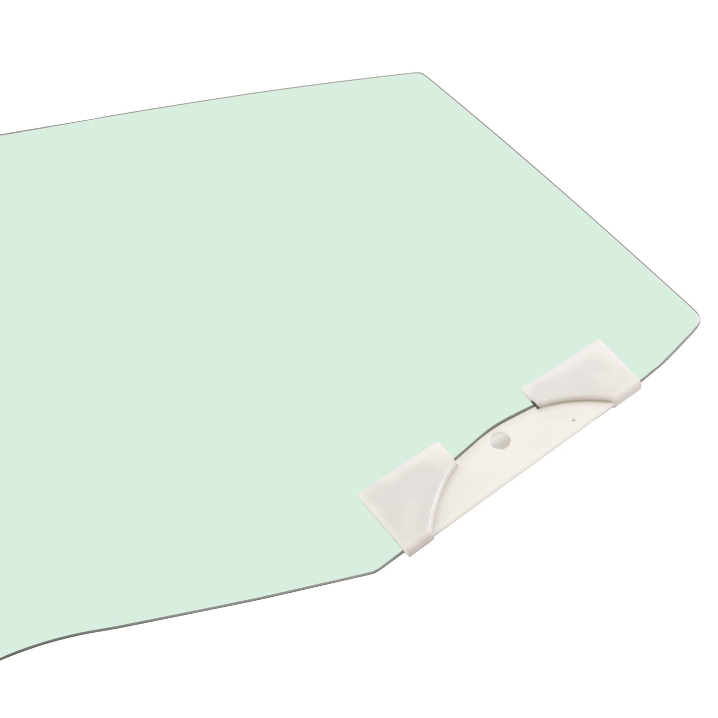 ALMULOO Right Side Front Door Window Compatible with 2015-2024 Ford F150 F250 F350 F450 F550 Passenger Side Tempered Glass Light Green