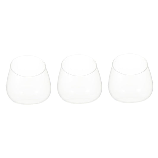 QUMIIRITY Glass Cut Succulent Terrarium Bottle 3pcs Micro Landscape Vases for Home Decor and Plant Display