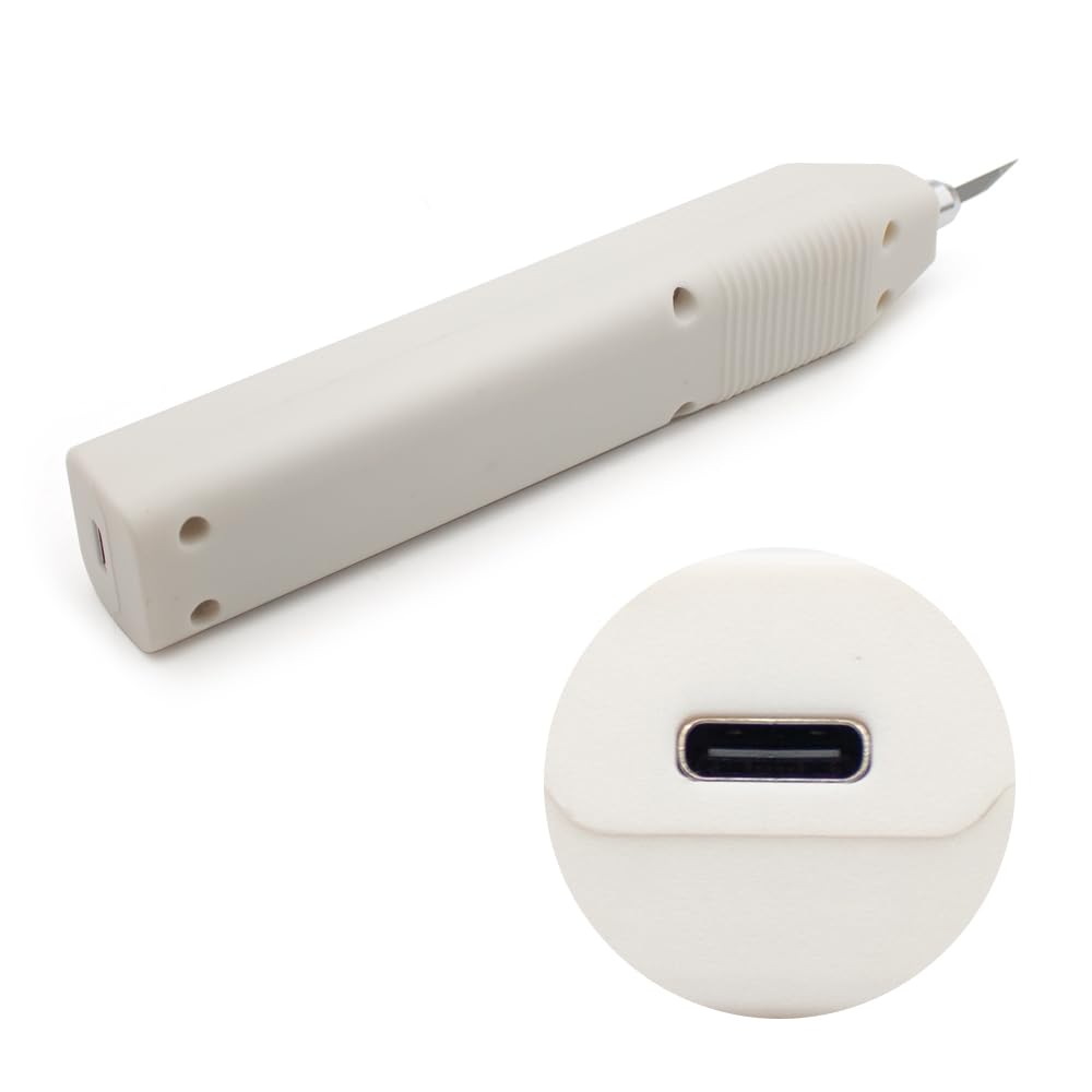 iDili DIY Ultrasonic Cutting Knife 35kHz - Handheld Cutter with 5 Replaceable Blades for 3D Prints (Resin/PLA), Wood, Plastic, PCB, Acrylic - Plug-and-Play Precision Tool for DIY Crafts & Prototyping