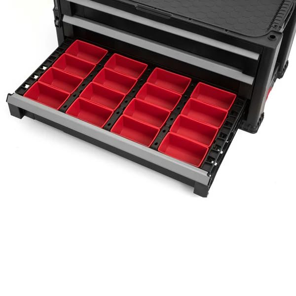 Keter Tool Trolley with 3 Drawers 59 x 29 x 26 cm